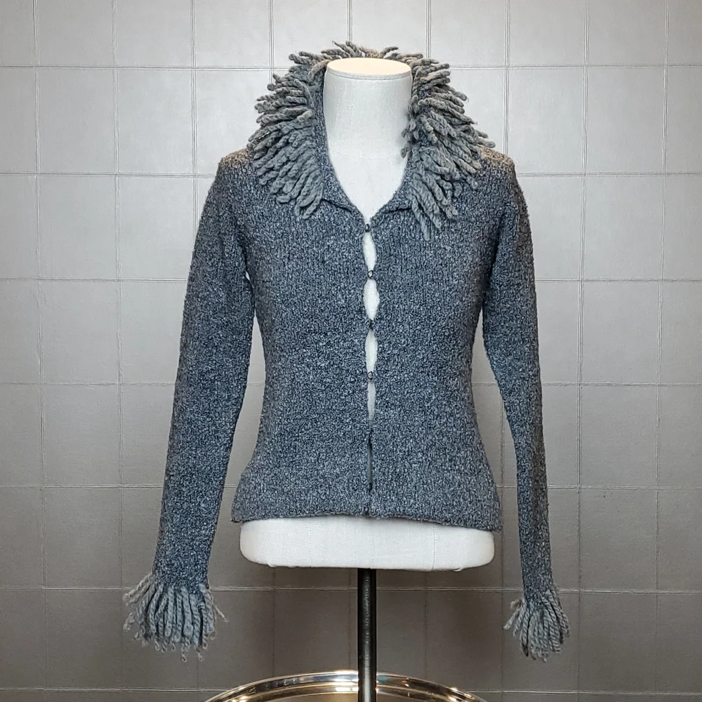 ( Free People ) Boho Sweater with Fringe Detail - Picture 6 of 8